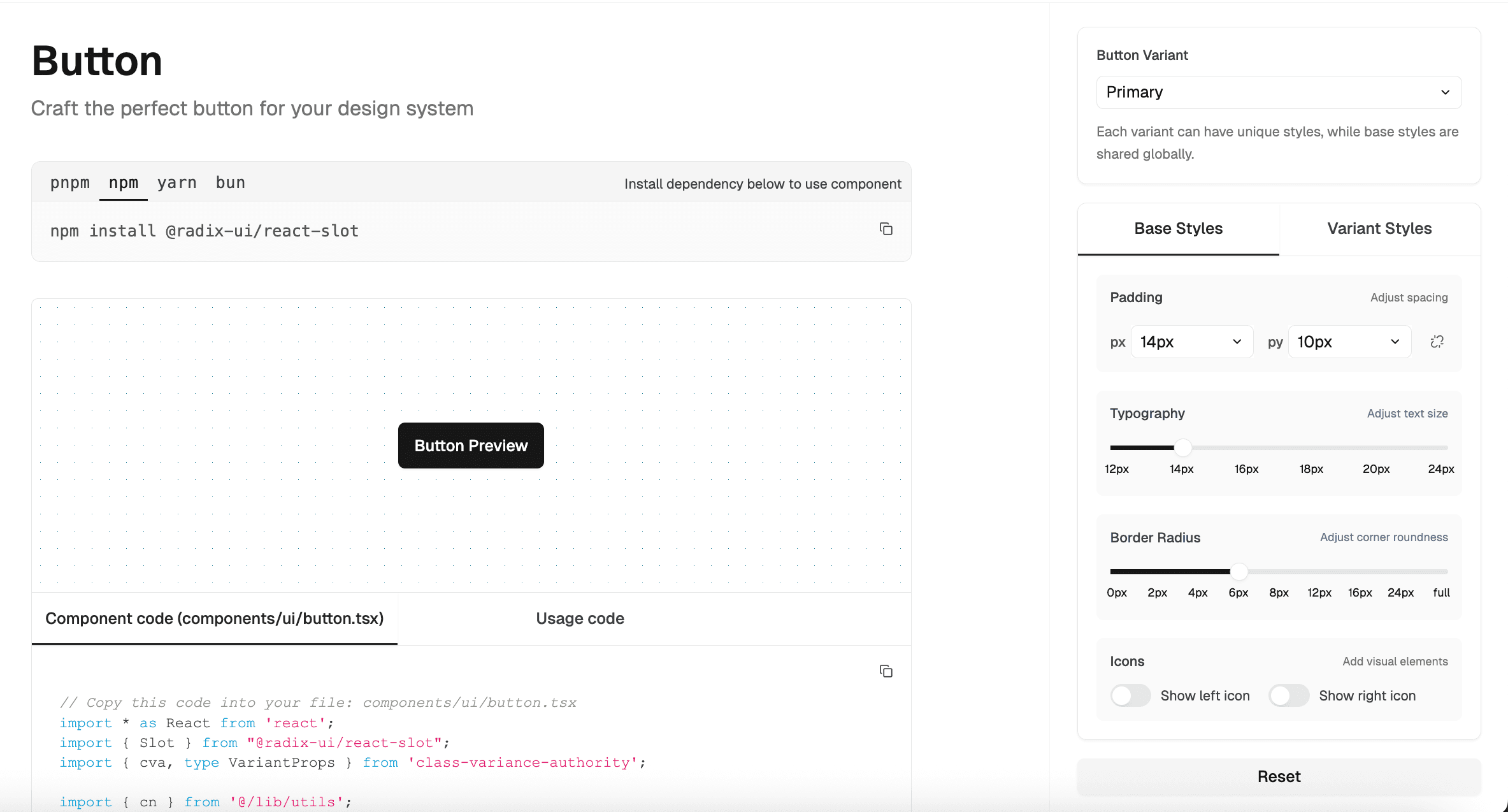 DSy Component Builder Interface